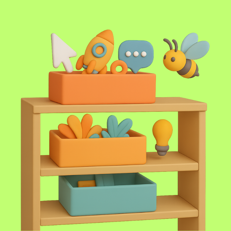 Clay Search Icon - 3D magnifying glass for web applications